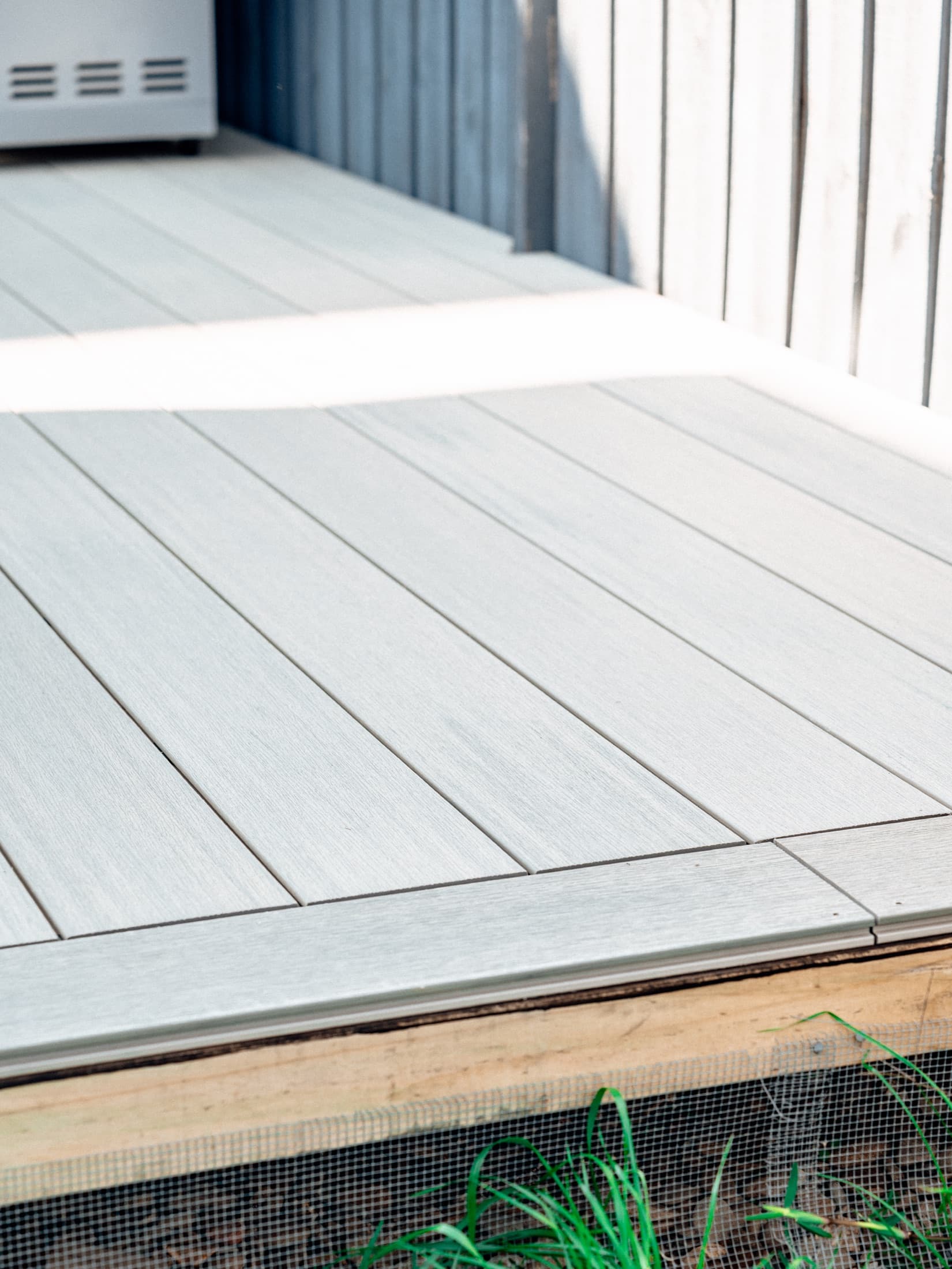 Deck beside the completed Cranbourne lifestyle room